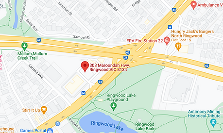 Map for Ringwood clinic